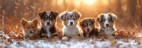 Miniature American Shepherd Dogs Portrait Cute, Desktop Wallpaper Backgrounds, Background HD For Designer