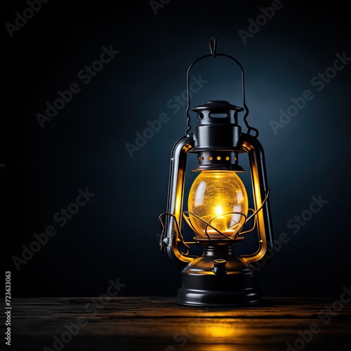 Ethereal Light - A lantern in a dark room