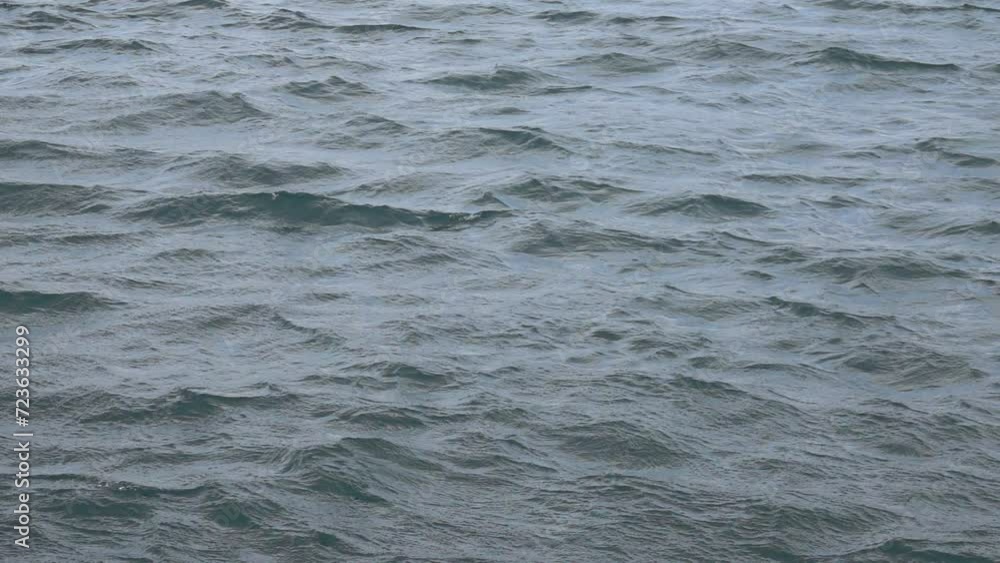 Slow motion of ocean, sea water surface. Waves in slow motion Slow motion of ocean, sea water surface. Waves in slow motion