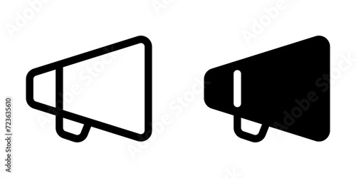 Editable director bullhorn, megaphone, marketing vector icon. Movie, cinema, entertainment. Part of a big icon set family. Perfect for web and app interfaces, presentations, infographics, etc
