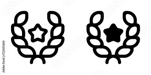 Editable award, laurel, achievement, nomination vector icon. Movie, cinema, entertainment. Part of a big icon set family. Perfect for web and app interfaces, presentations, infographics, etc