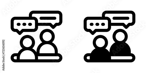 Editable job interview, consultation, consulting, service vector icon. Business, work, job, office. Part of a big icon set family. Perfect for web and app interfaces, presentations, infographics, etc