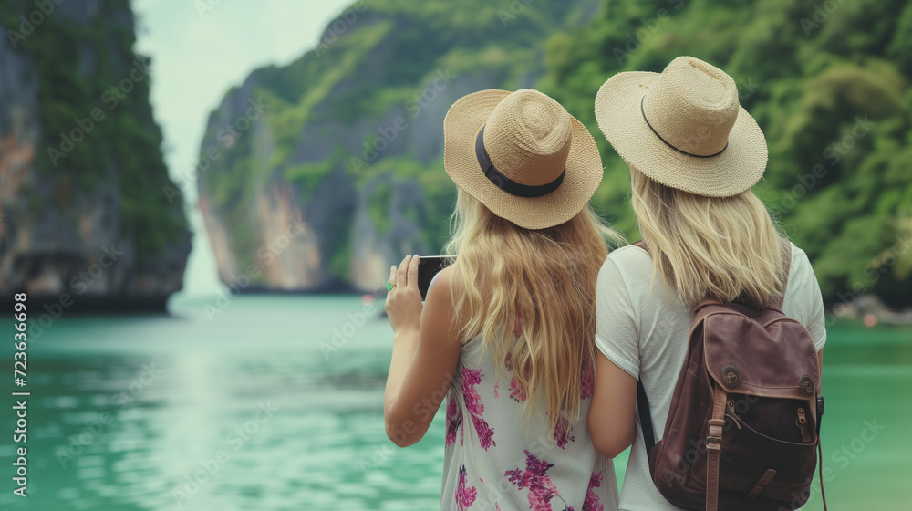 Tourists on the beach