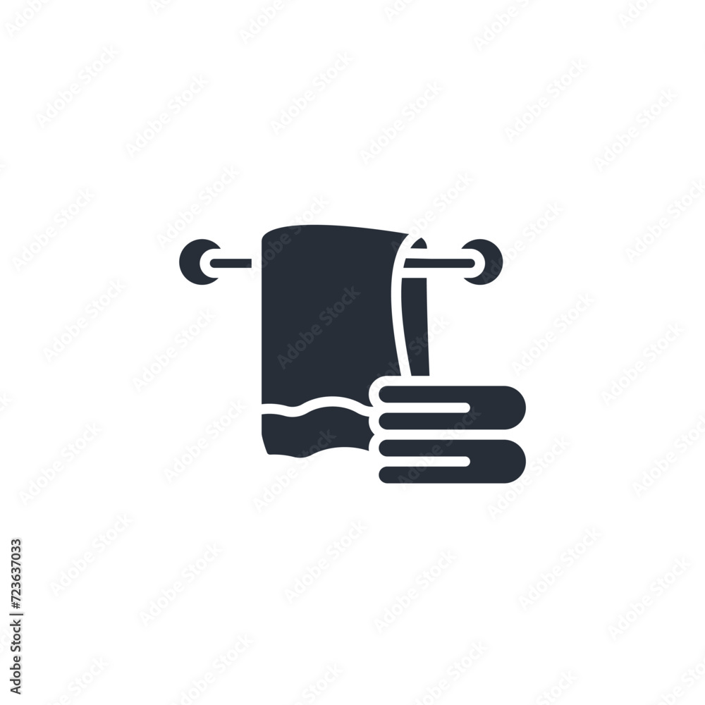 towel icon. vector.Editable stroke.linear style sign for use web design,logo.Symbol illustration. towel icon. vector.Editable stroke.linear style sign for use web design,logo.Symbol illustration.