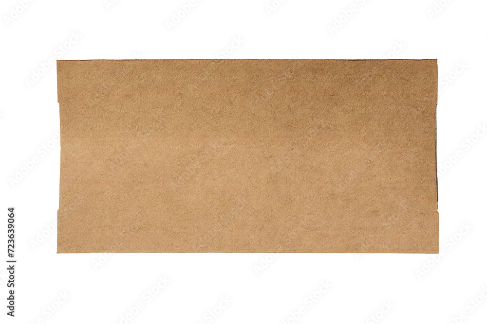 Piece of torn cardboard paper on transparent PNG background Generative Ai Piece of torn cardboard paper on transparent PNG background Generative Ai