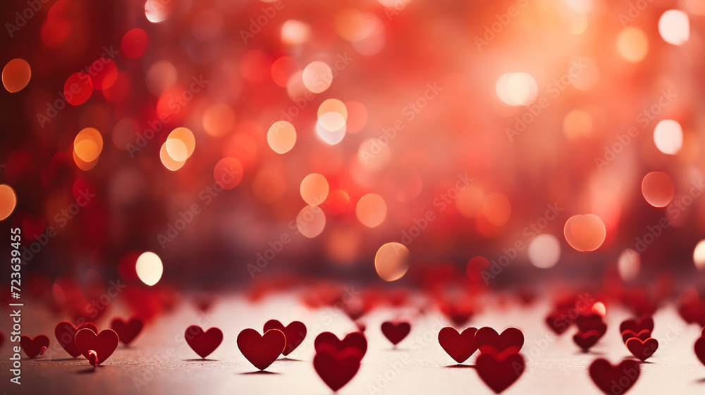 red hearts, Valentine's day greeting card, copy space red hearts, Valentine's day greeting card, copy space