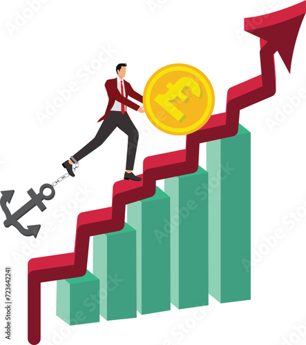 Inflation Economics, Concepts, Lever, Conquering Adversity, Businessman