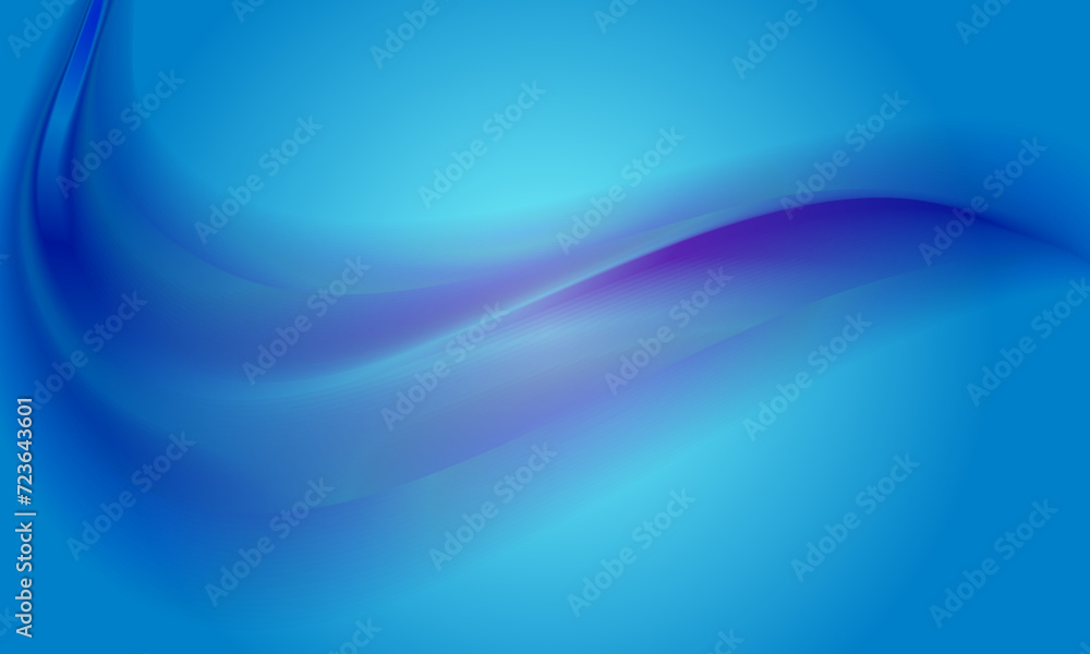 Fototapeta premium Abstract smooth blue motion light background luxury blue cloth or liquid wave.
