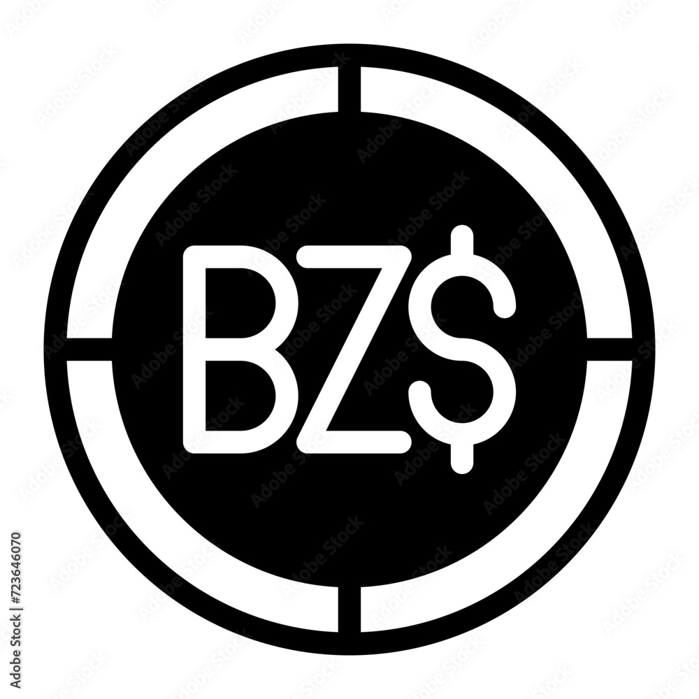 Belize money flat icon. vector illustration of Belize money vector icon for web design, app mobile and software interfaces. isolated on white background Belize money flat icon. vector illustration of Belize money vector icon for web design, app mobile and software interfaces. isolated on white background