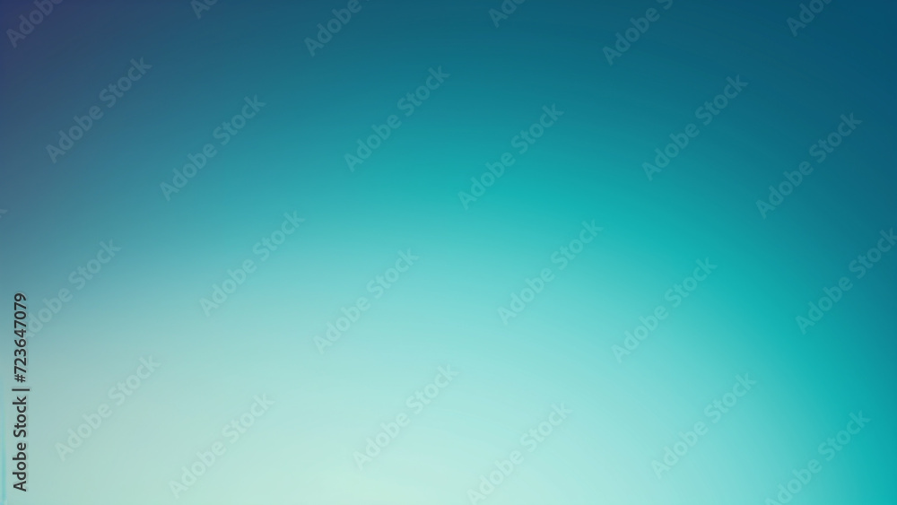 Obraz premium An Even Gradient Background, Cyan color