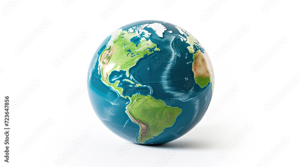 Three-quarters of a World Globe