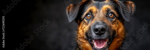 Happy German Shepherd Mix Breed Dog, Desktop Wallpaper Backgrounds, Background HD For Designer