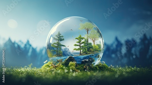 A miniature world inside a glass ball © shelbys