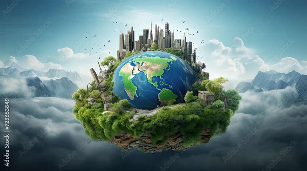 Naklejka premium Fantasy World