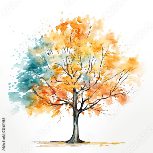 Colorful Tree Illustration