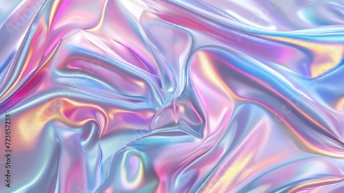 Close-up of silky, high-detail waves with vibrant pastel colors creating a fluid abstract pattern