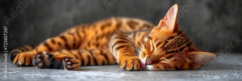 Licking Hungry Bengal Cat On White, Desktop Wallpaper Backgrounds, Background HD For Designer