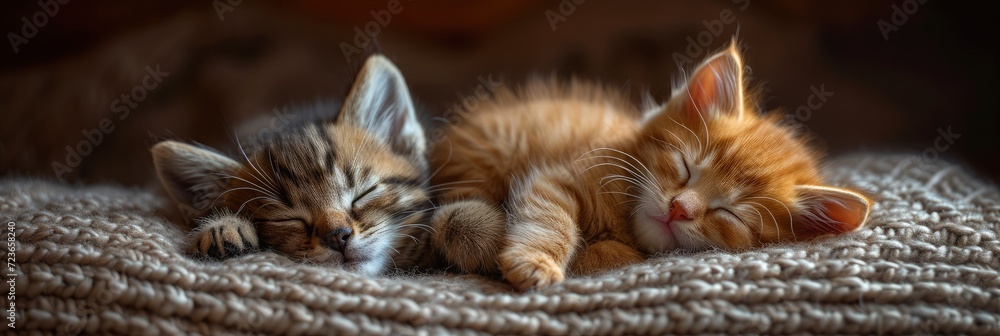 Puppy Kitten Sleeping, Desktop Wallpaper Backgrounds, Background HD For Designer