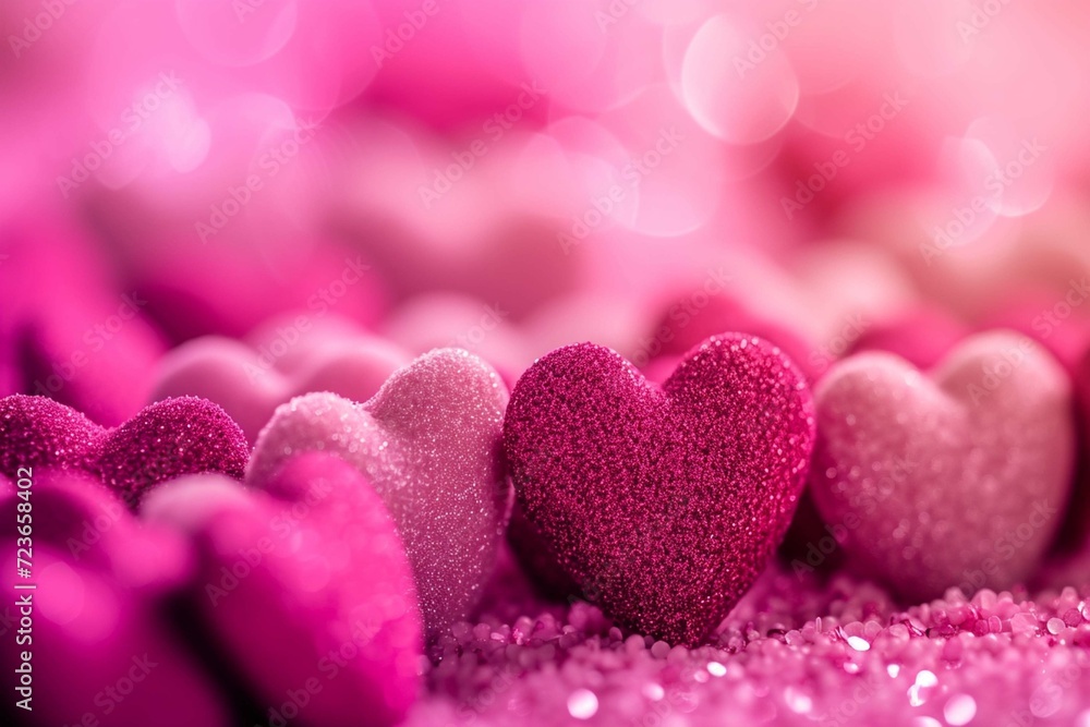 valentines wallpaper with many pink hearts. Colorful Heart wallpapers.