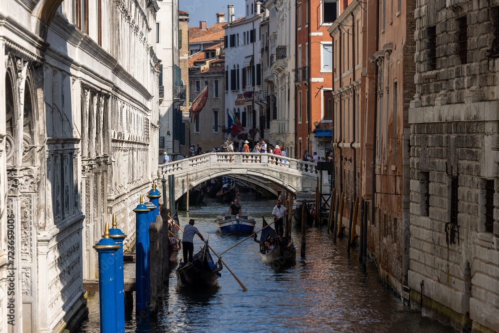  Ponte della Canonica in Venice. Italy
