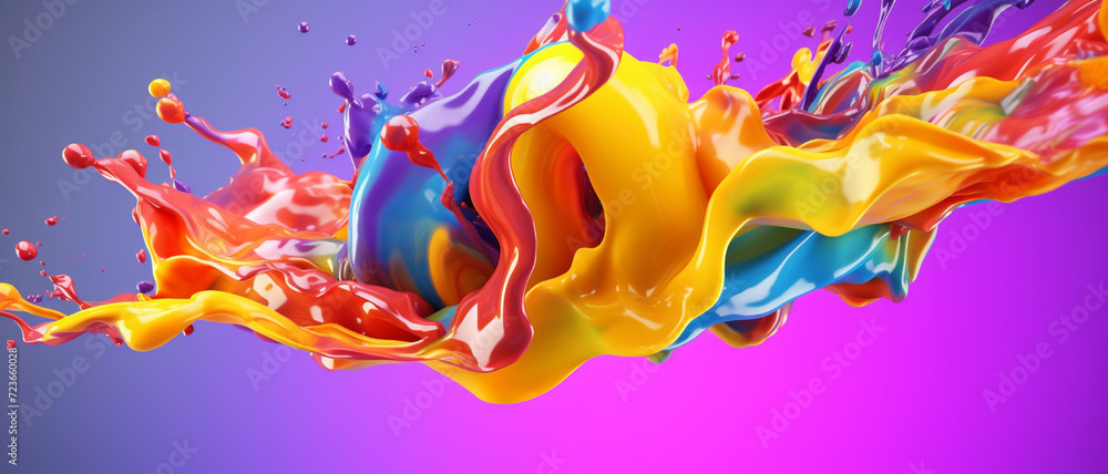A beautiful multicolor splash background