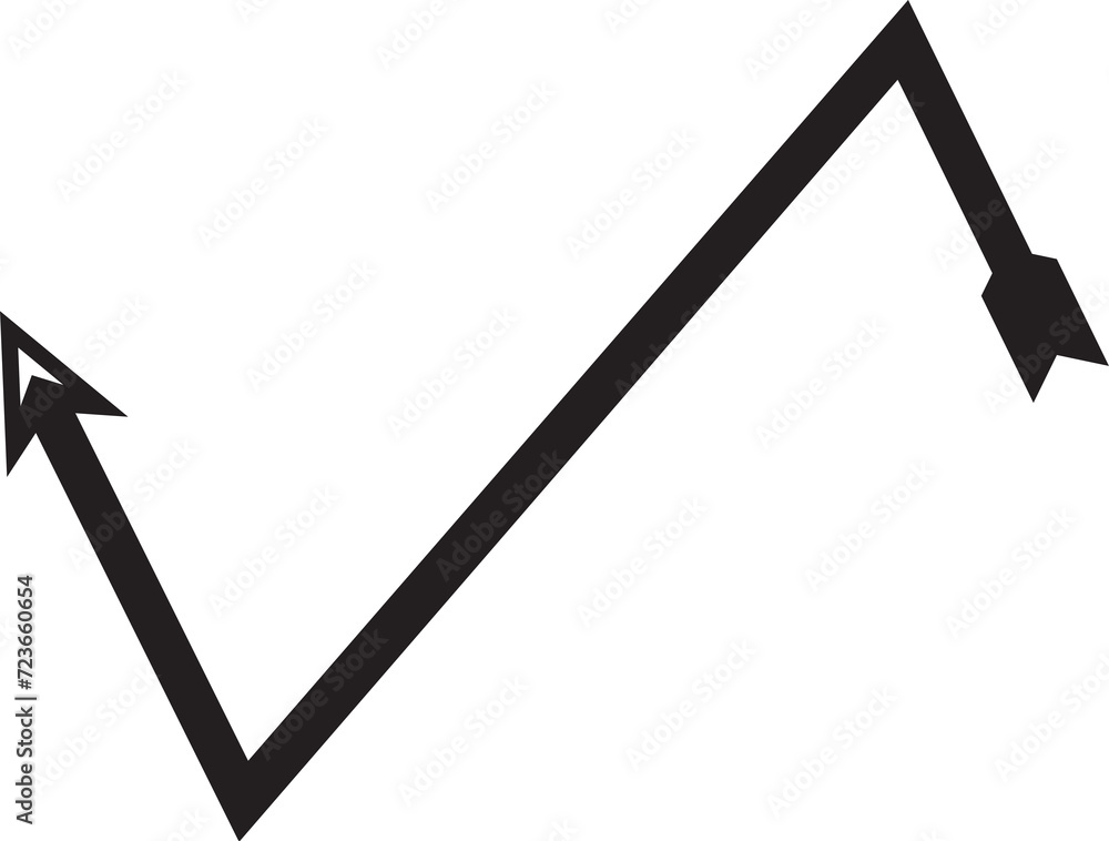 Zigzag Arrow Illustration
Zigzag Arrow Illustration