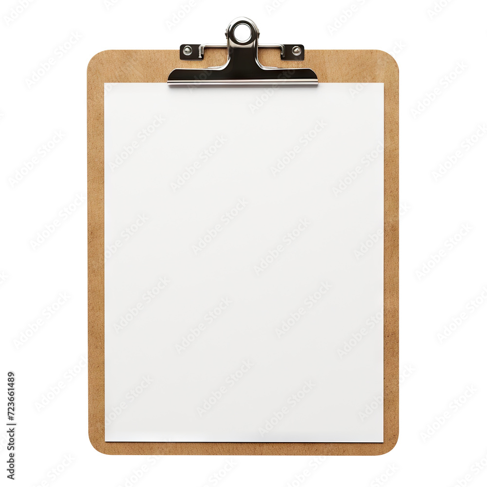 Blank paper clipboard cut out Blank paper clipboard cut out