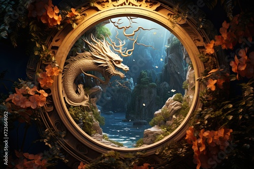 Dragon in a Landscape - Artistic Interpretation © shelbys