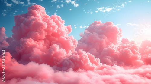 peach color clouds