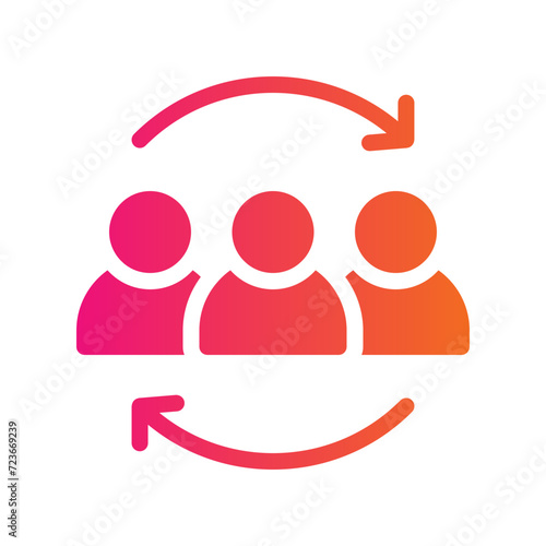 consumer flat gradient icon