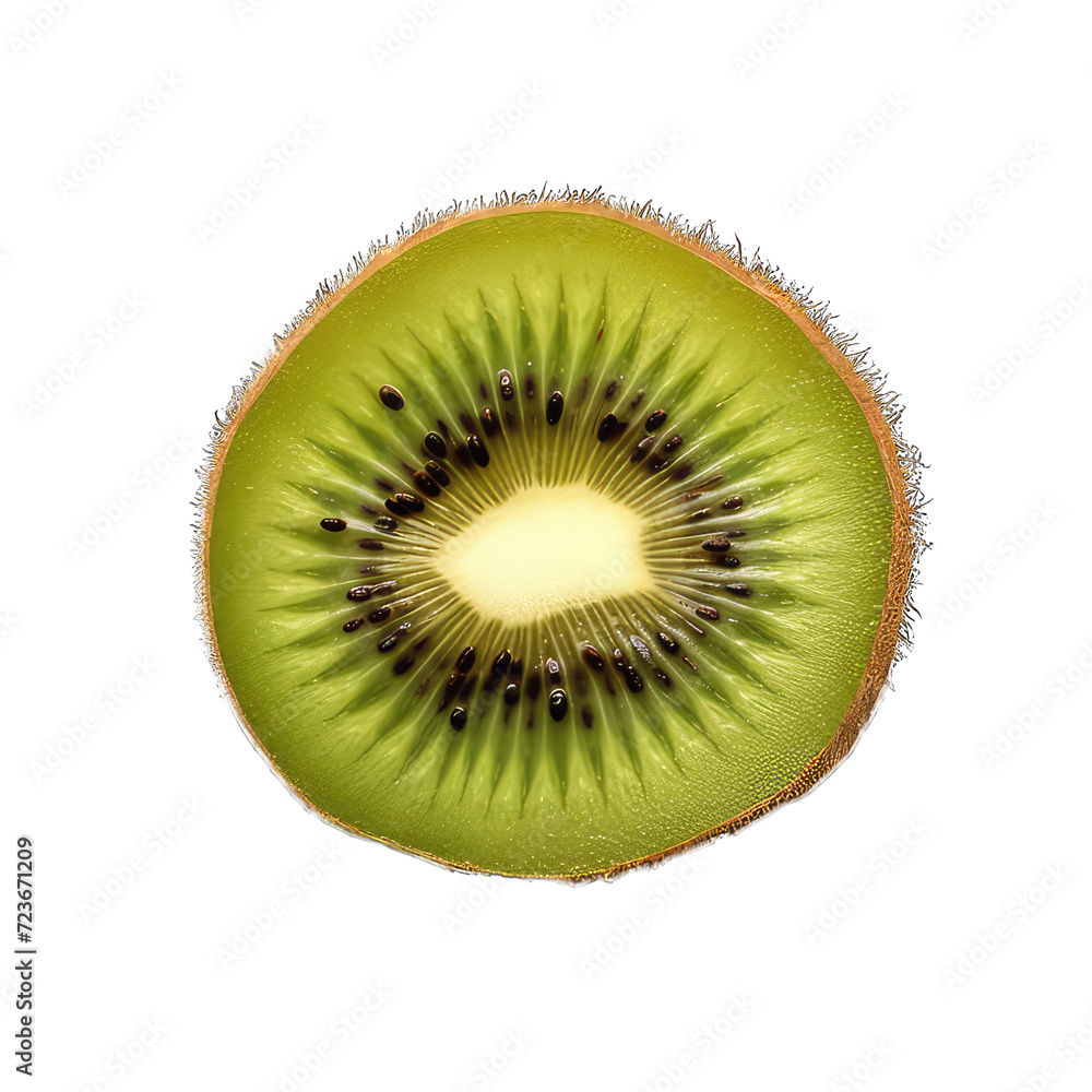 cut slice of kiwi fruit isolated on white cut slice of kiwi fruit isolated on white