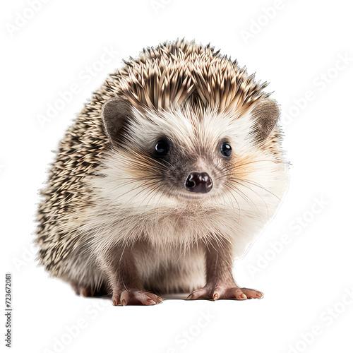 Desert hedgehog on white background