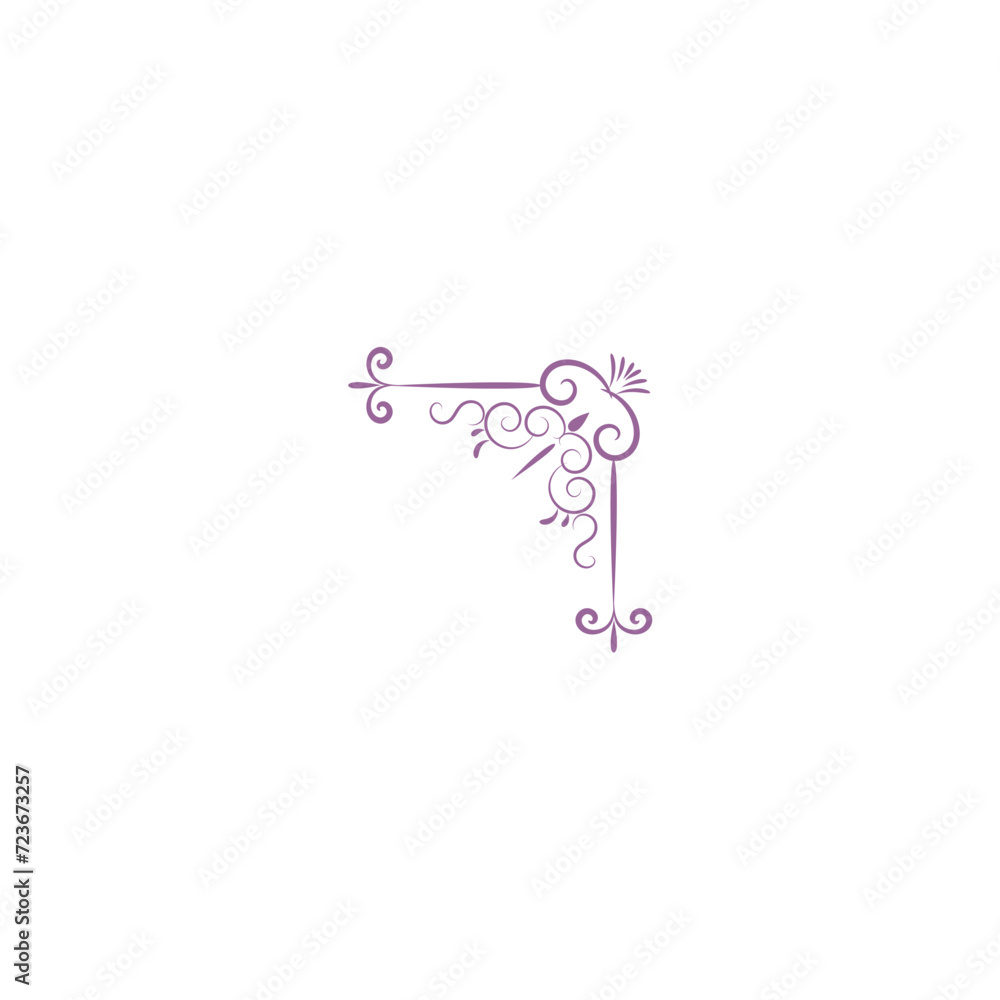 corner elements in purple element corner elements in purple element
