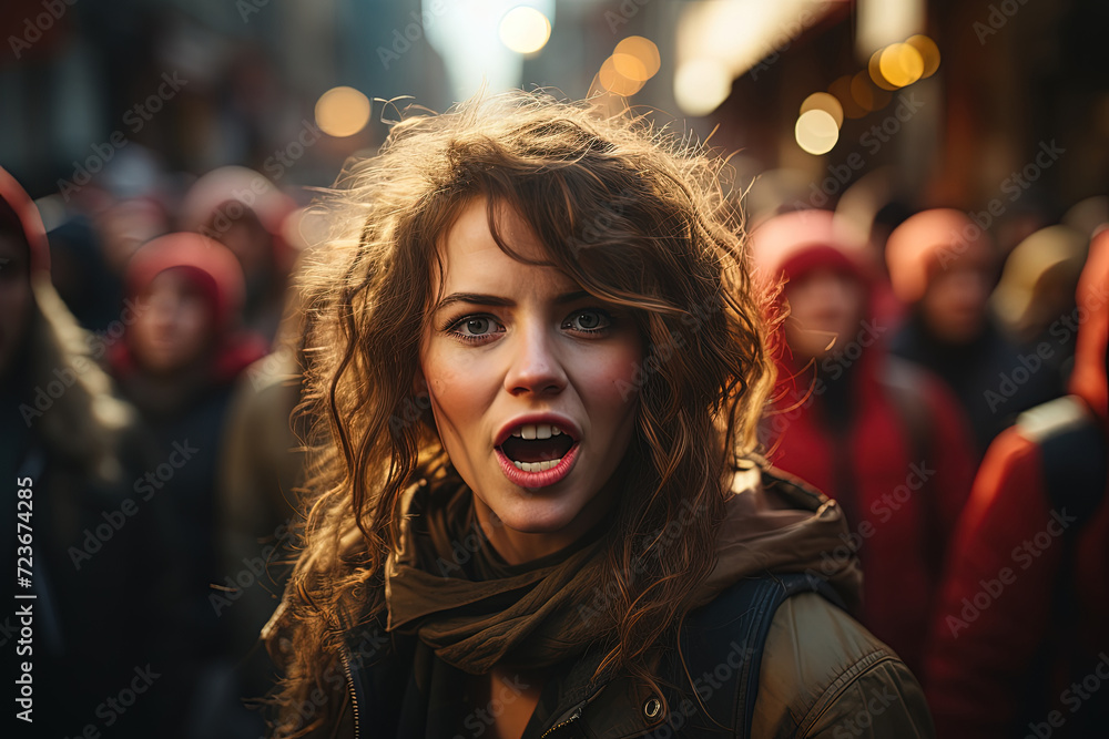 Captivating Surprise: A Womans Astonished Expression Sends Ripples of Emotion Captivating Surprise: A Womans Astonished Expression Sends Ripples of Emotion
