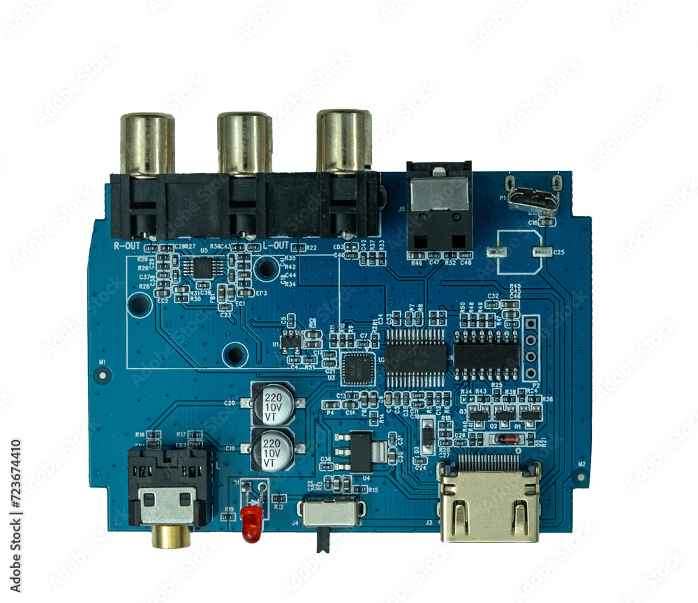 A circuit built on a printed circuit board (PCB) 2 A circuit built on a printed circuit board (PCB) 2