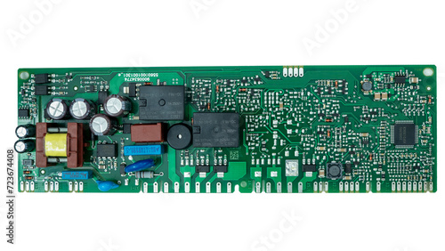 Obraz na płótnie A circuit built on a printed circuit board (PCB) 1 w salonie