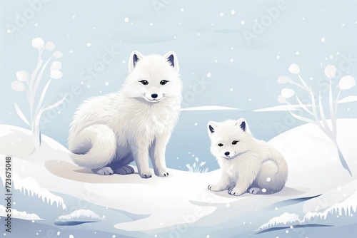 region fox in snow