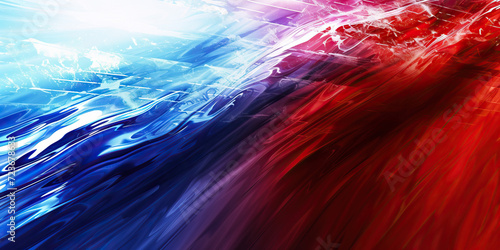 Election Eve: A Patriotic Blend of Red, White, and Blue in an Election Campaign Background Abstract 