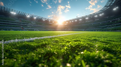 Sunlit Stadium: A Perfect Setting for a Monthly Event Generative AI