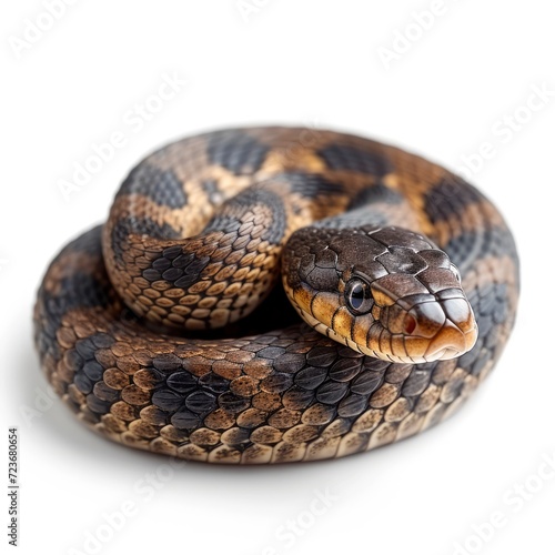 Skin Snake Isolated On White Background, Illustrations Images