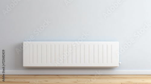 Wallpaper Mural radiator battery heating on the background of the wall Torontodigital.ca