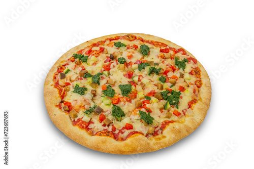 pizza  food  cheese  isolated  italian  mozzarella  tomato  dinner  meal  snack  crust  baked  white  pepper  pepperoni  ham  tasty  salami  lunch  delicious  dough  fast food  isolated background