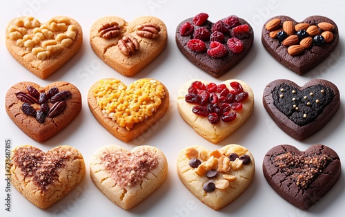 February Heart-Shaped Cookies: A Sweet Celebration of Love and Valentine's Day Generative AI