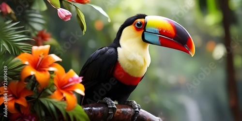 toucan in the jungle tucan wildlife photography generative ai brasilia toucan
