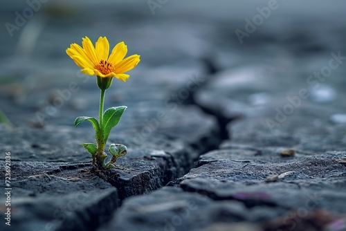 Blooming in the Cracks: A Flower's Resilience in the Face of Adversity Generative AI