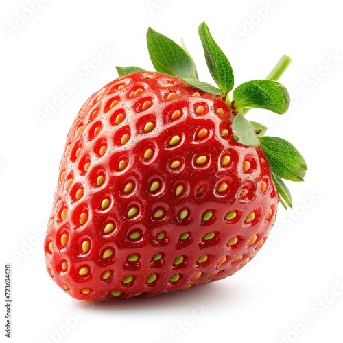 Strawberry Isolated On White Background Close On White Background, Illustrations Images