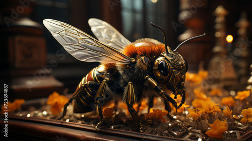 Buzzing Beauties: Exploring the Fascinating World of Insects in Nature, generative AI photo