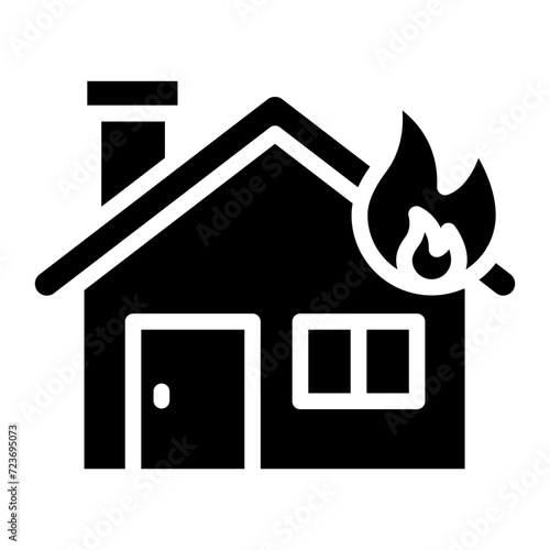 Burning House Icon