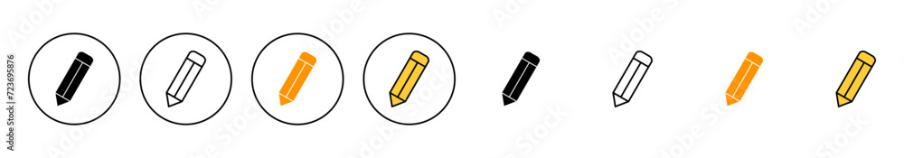Pencil icon set vector. pen sign and symbol. edit icon vector Pencil icon set vector. pen sign and symbol. edit icon vector
