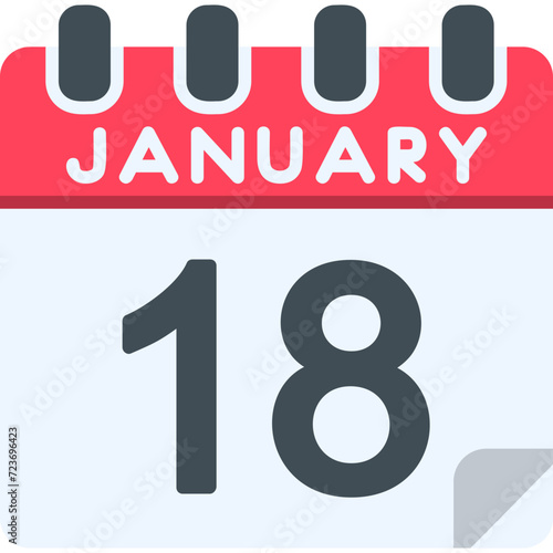 18 January Vector Icon Design © Robert Angle